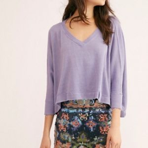 Free people Jolene Shirt in Periwinkle